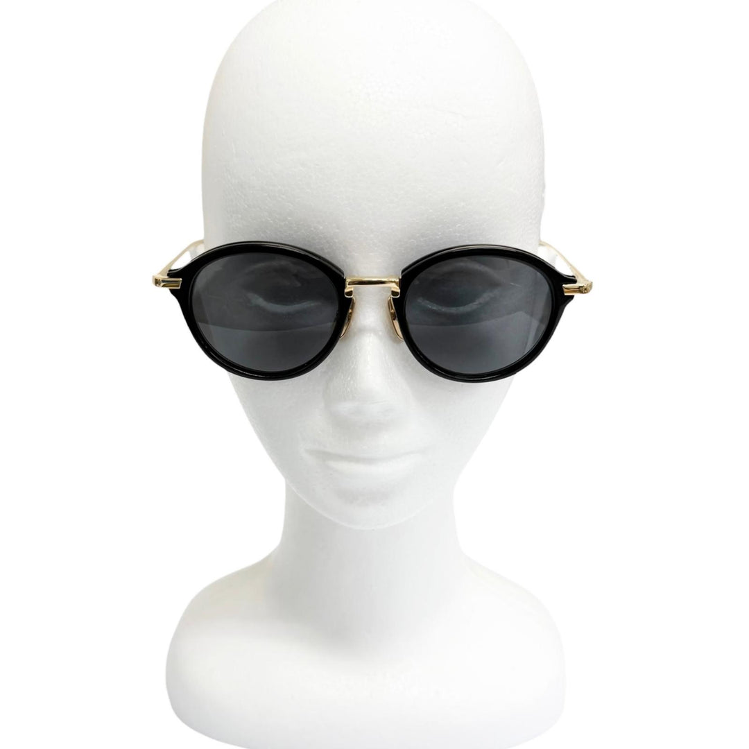 Excellent THOM BROWNE sunglasses Boston Frame gold mens UES011A