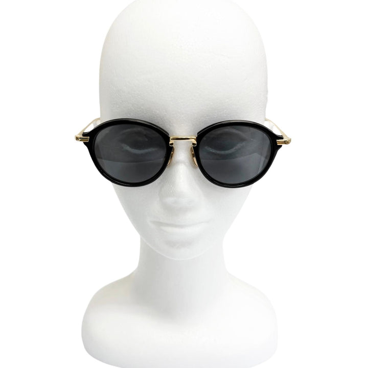Excellent THOM BROWNE sunglasses Boston Frame gold mens UES011A