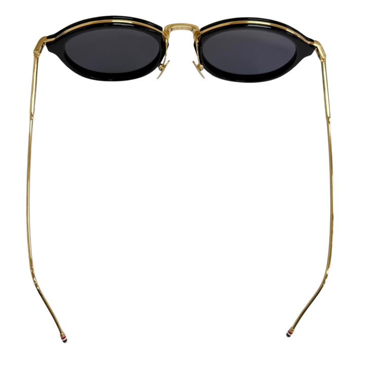Excellent THOM BROWNE sunglasses Boston Frame gold mens UES011A