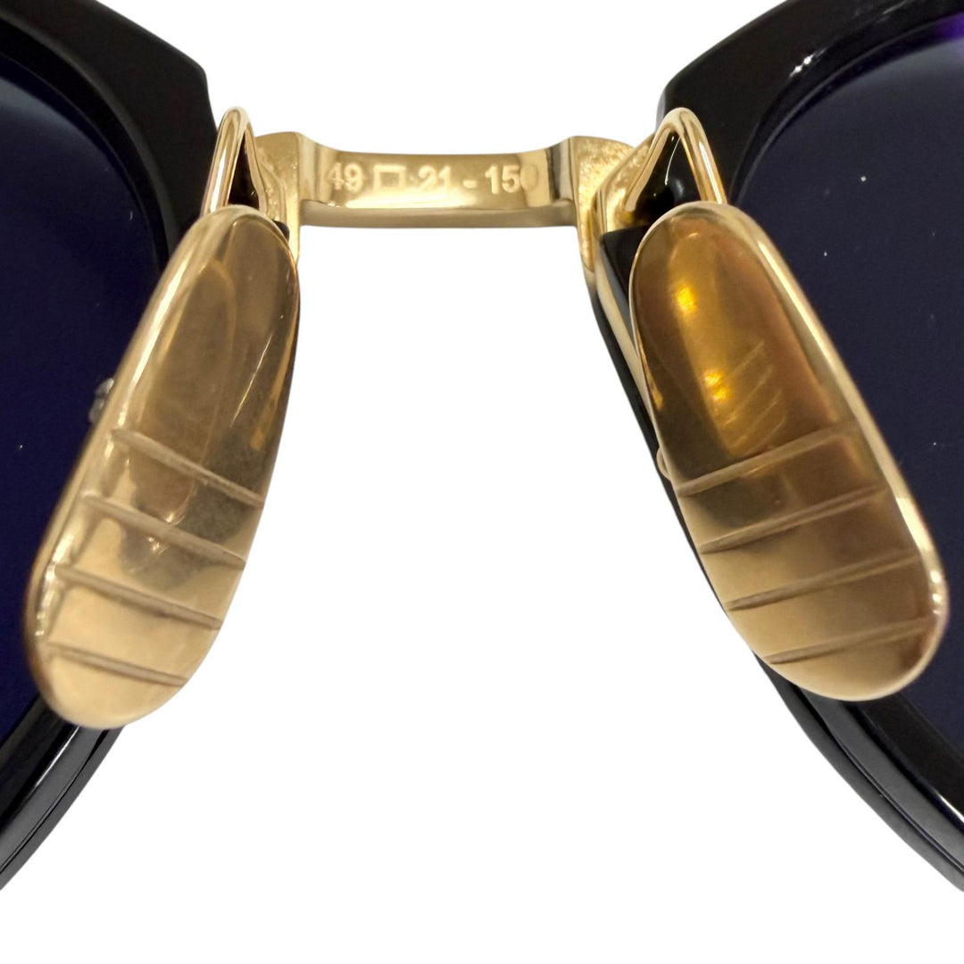 Excellent THOM BROWNE sunglasses Boston Frame gold mens UES011A