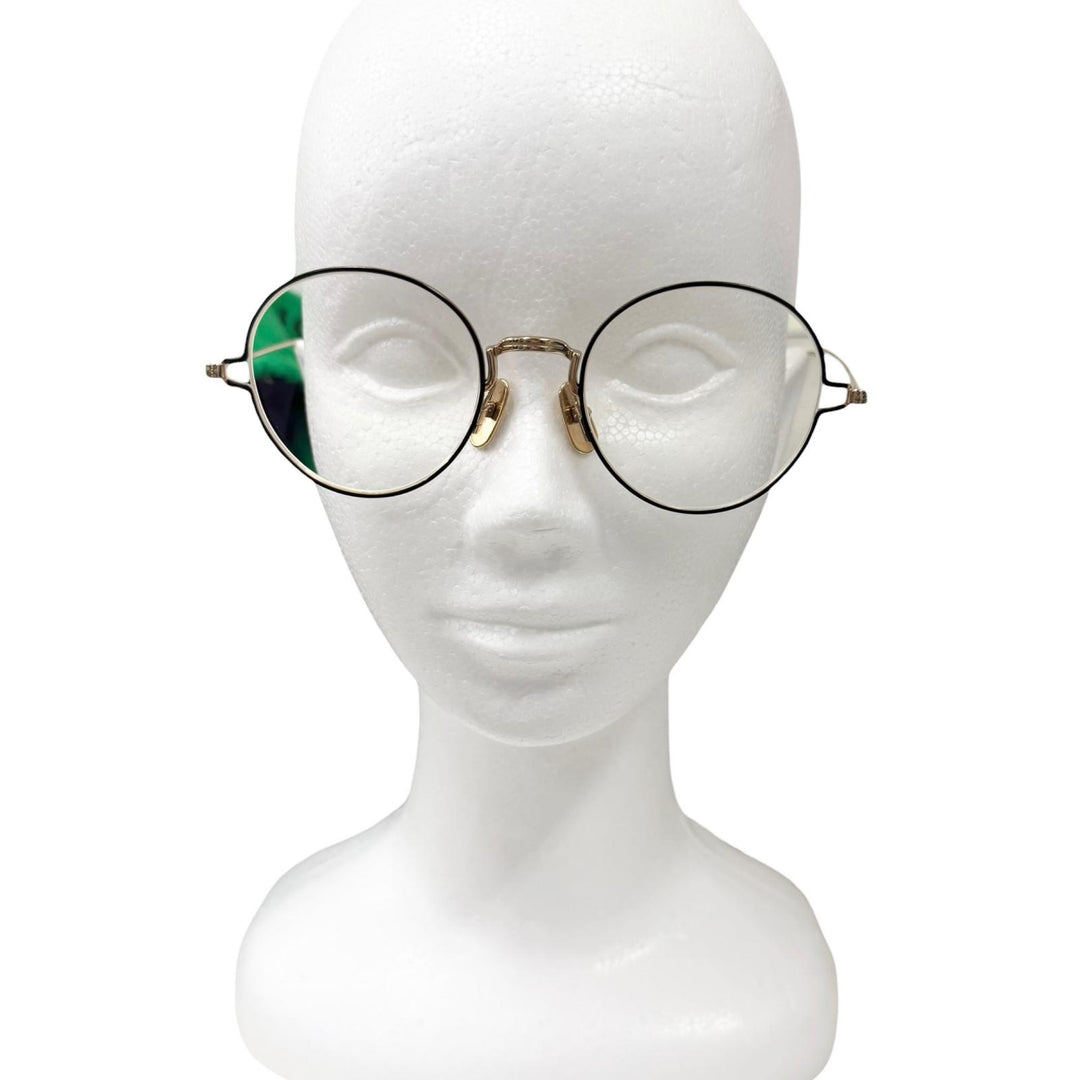 Great THOM BROWNE Glasses Boston Frame gold mens TBX915