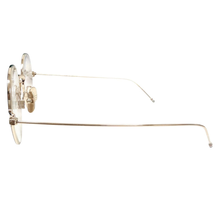 Great THOM BROWNE Glasses Boston Frame gold mens TBX915