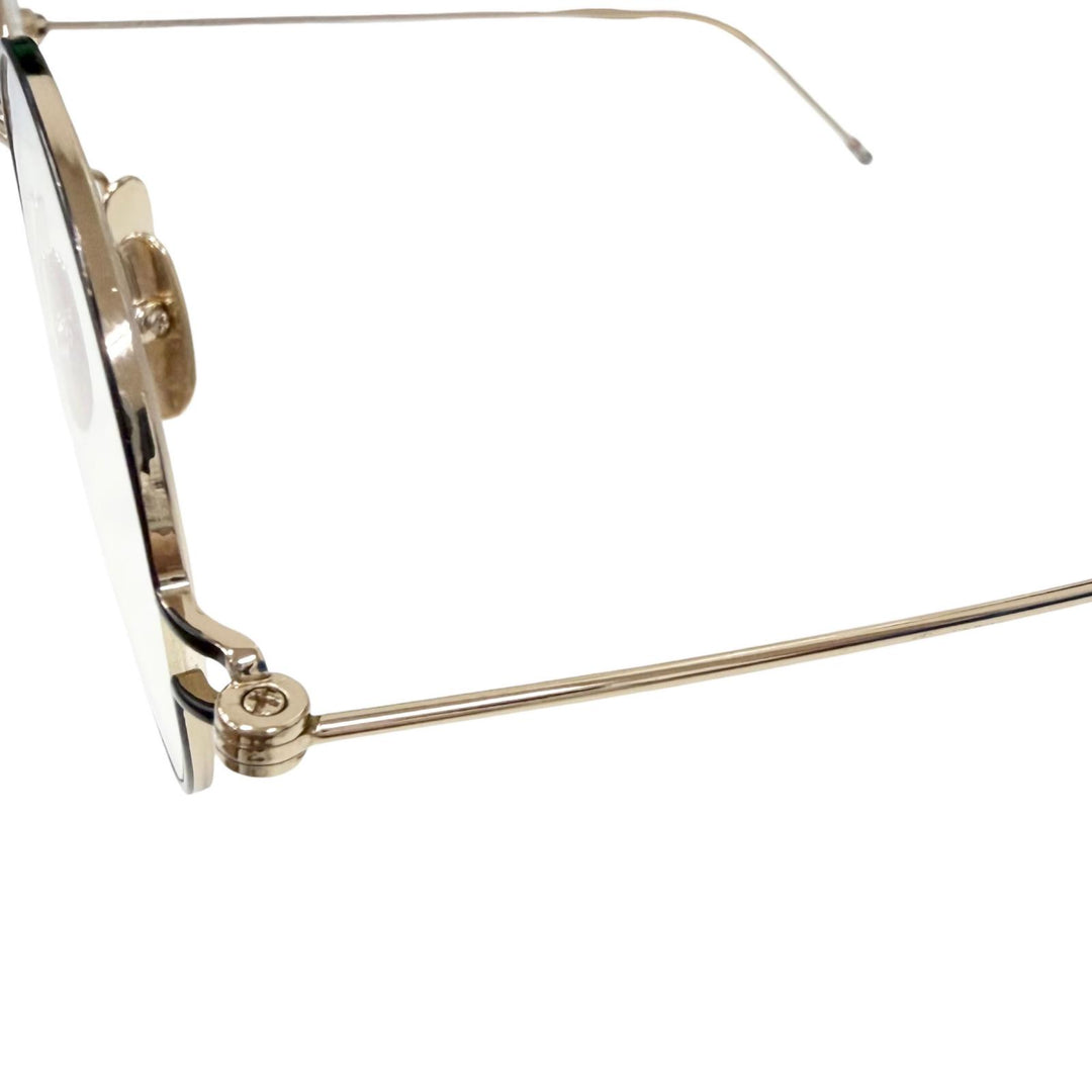 Great THOM BROWNE Glasses Boston Frame gold mens TBX915