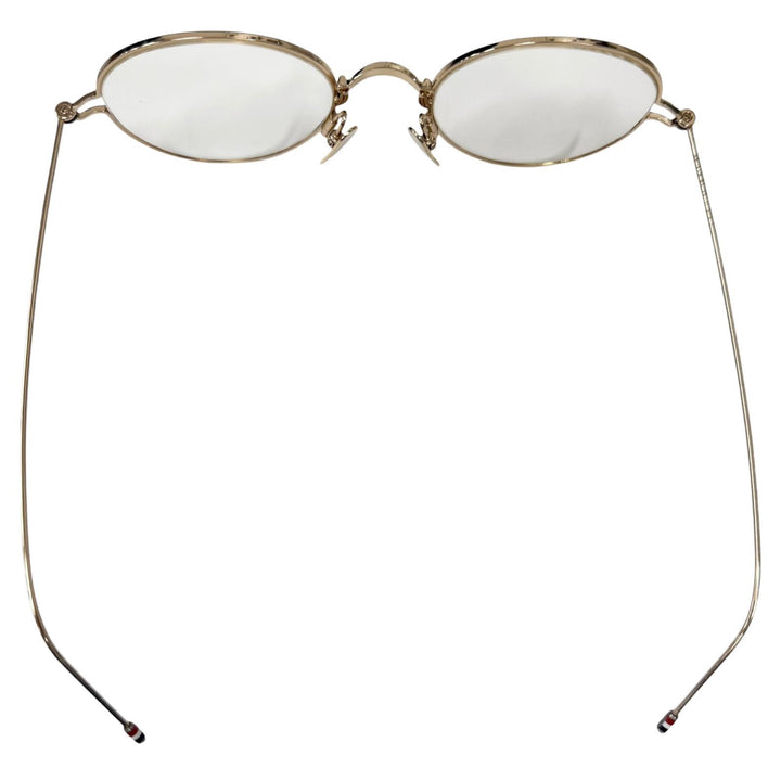 Great THOM BROWNE Glasses Boston Frame gold mens TBX915