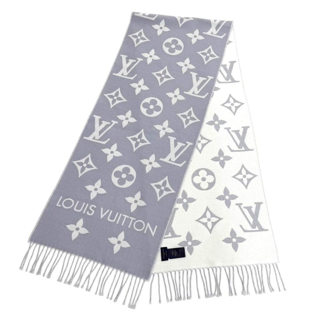 Great LOUIS VUITTON Scarf LV Essential Scarf Monogram fringe wool Women M77727