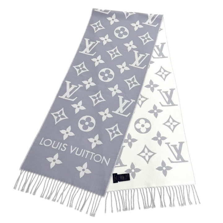 Great LOUIS VUITTON Scarf LV Essential Scarf Monogram fringe wool Women M77727