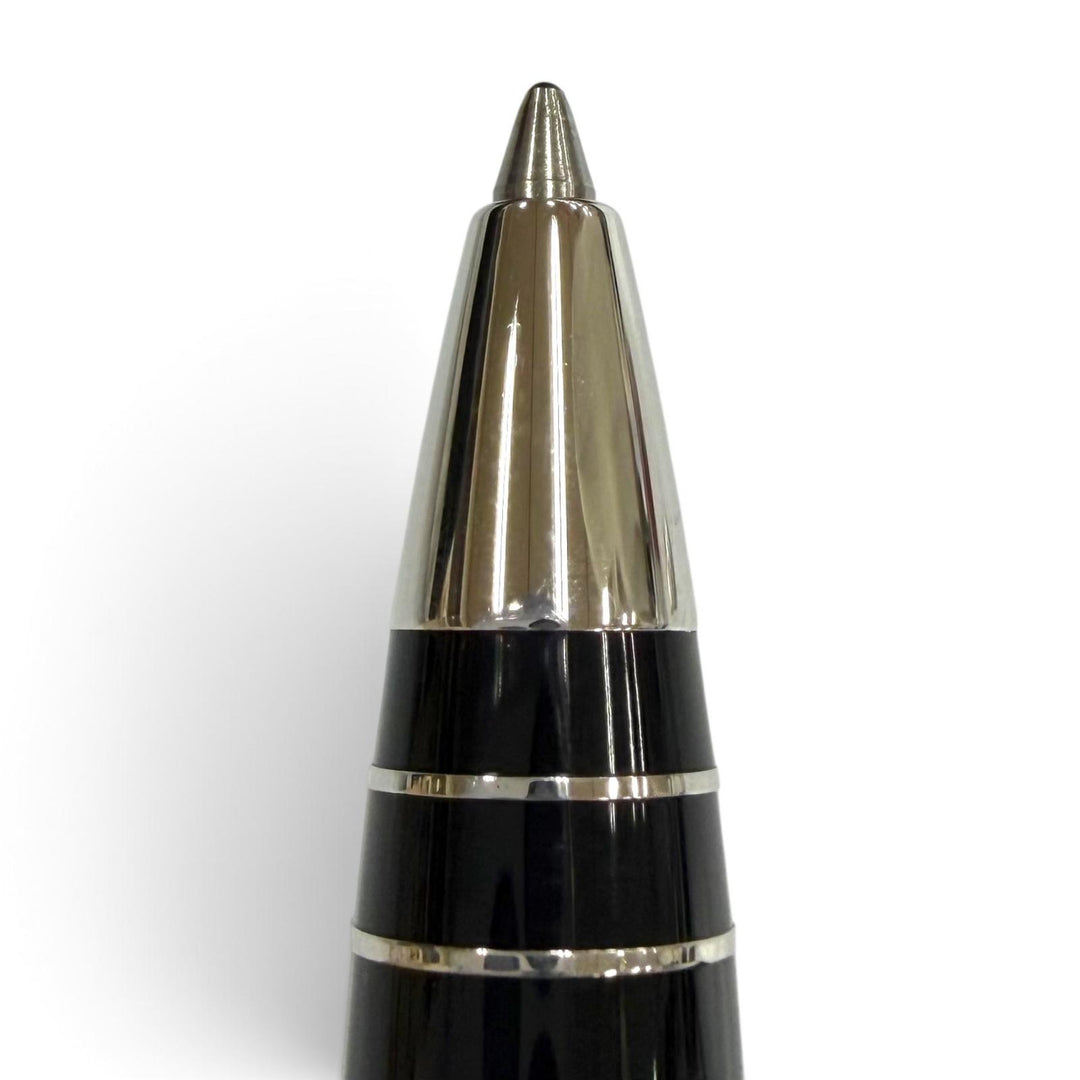 Excellent LOUIS VUITTON Ballpoint pen Dock lacquer Cap type black Resin mens