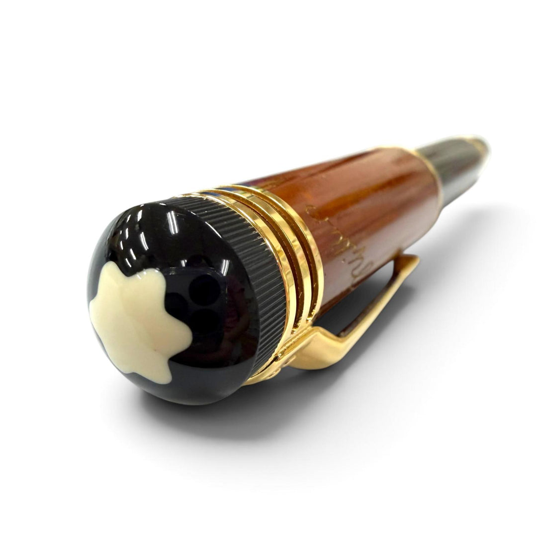 Excellent MONTBLANC fountain pen Author Series 2000: Friedrich Schiller Brown