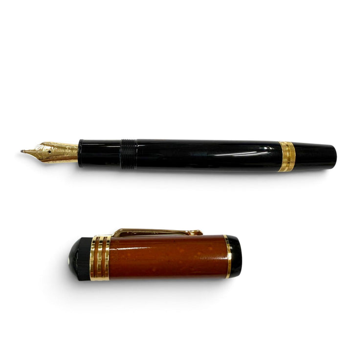 Excellent MONTBLANC fountain pen Author Series 2000: Friedrich Schiller Brown