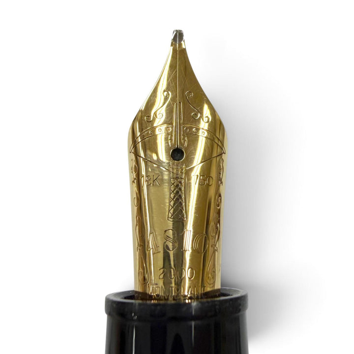 Excellent MONTBLANC fountain pen Author Series 2000: Friedrich Schiller Brown