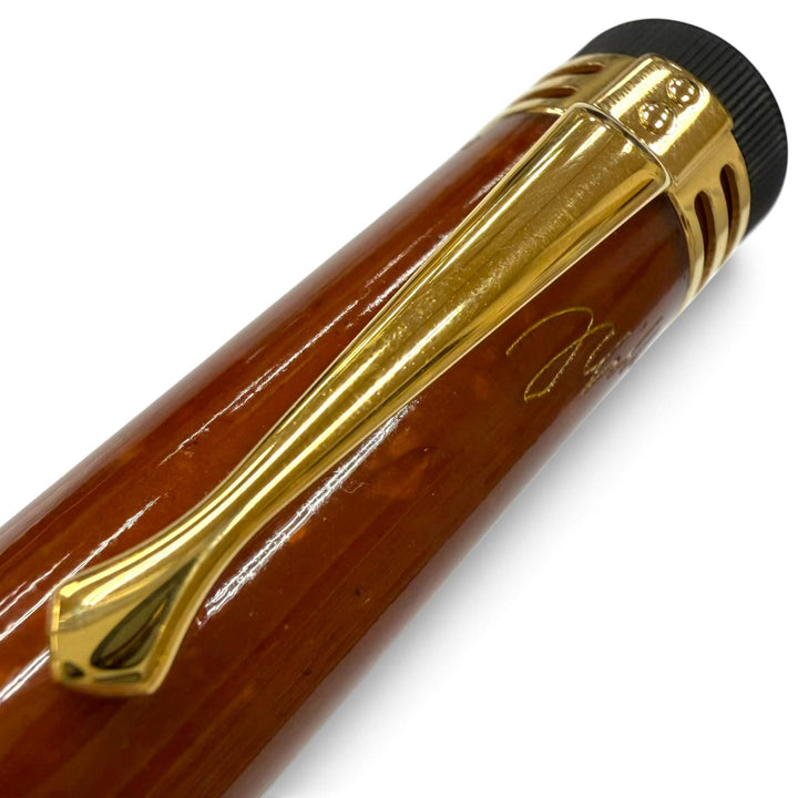 Excellent MONTBLANC fountain pen Author Series 2000: Friedrich Schiller Brown