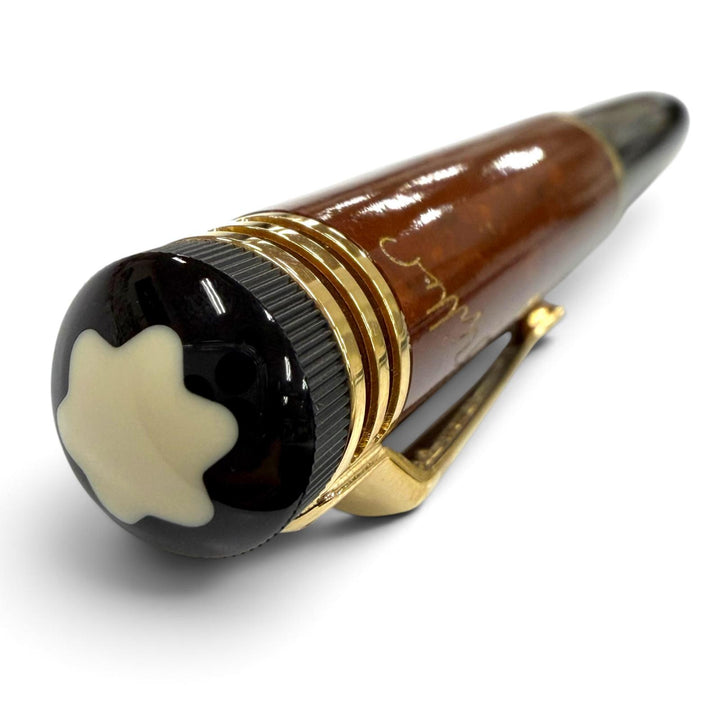 Excellent MONTBLANC Ballpoint pen Author Series 2000: Friedrich Schiller Brown