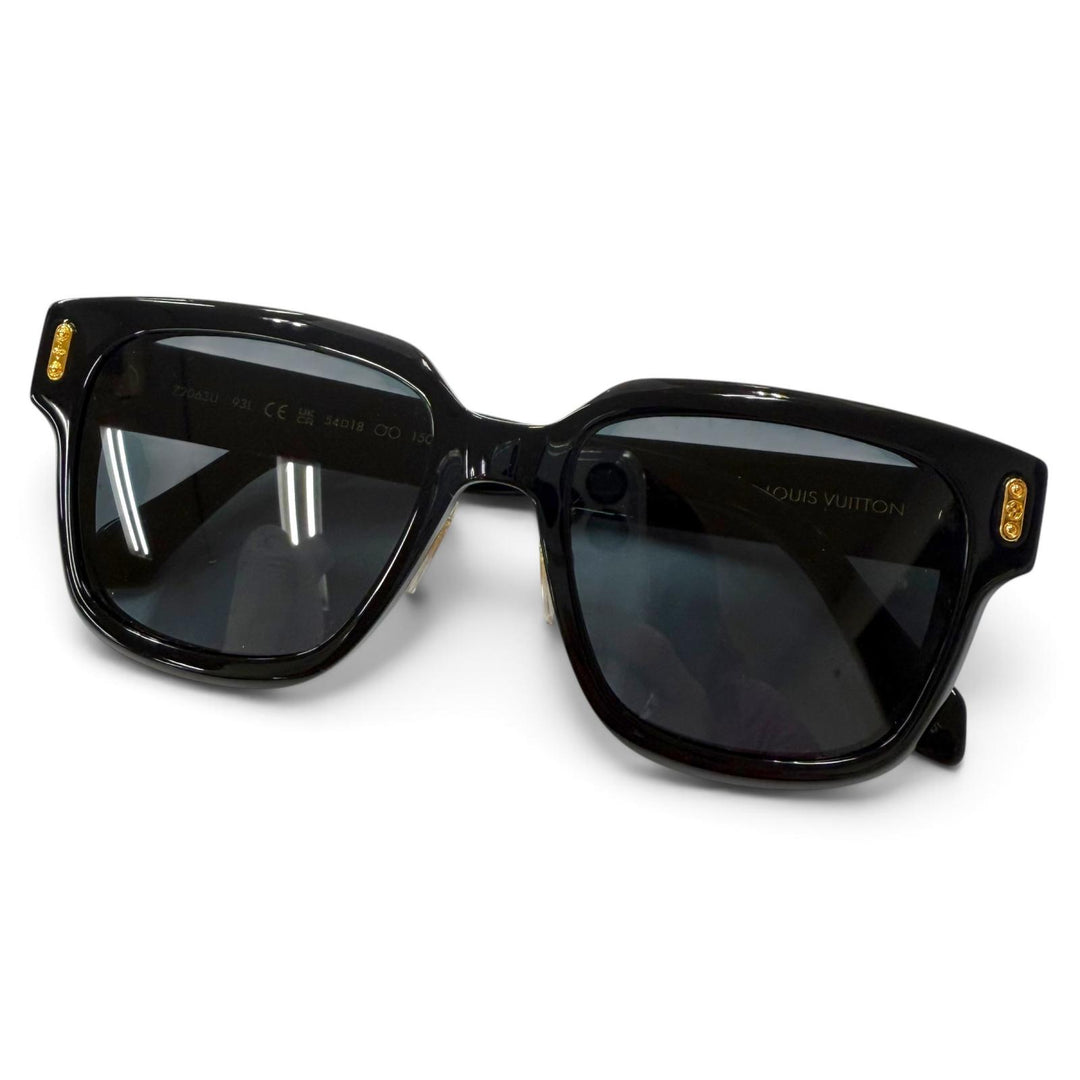 Great LOUIS VUITTON sunglasses LV Confidence Square Ensemble black Z2063U