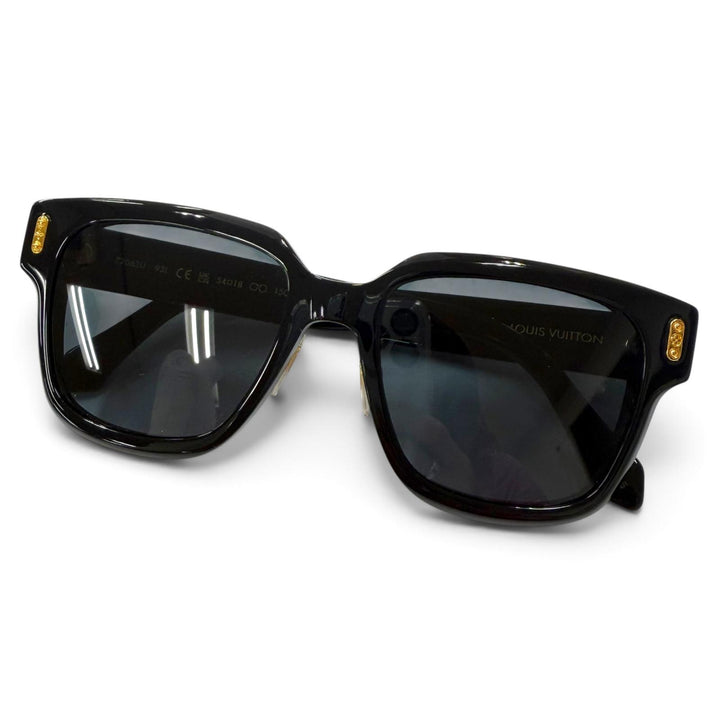 Great LOUIS VUITTON sunglasses LV Confidence Square Ensemble black Z2063U