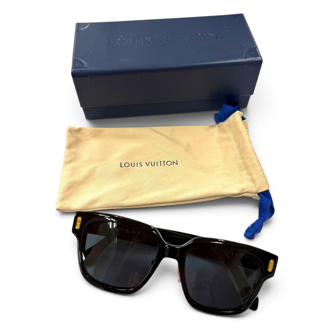Great LOUIS VUITTON sunglasses LV Confidence Square Ensemble black Z2063U