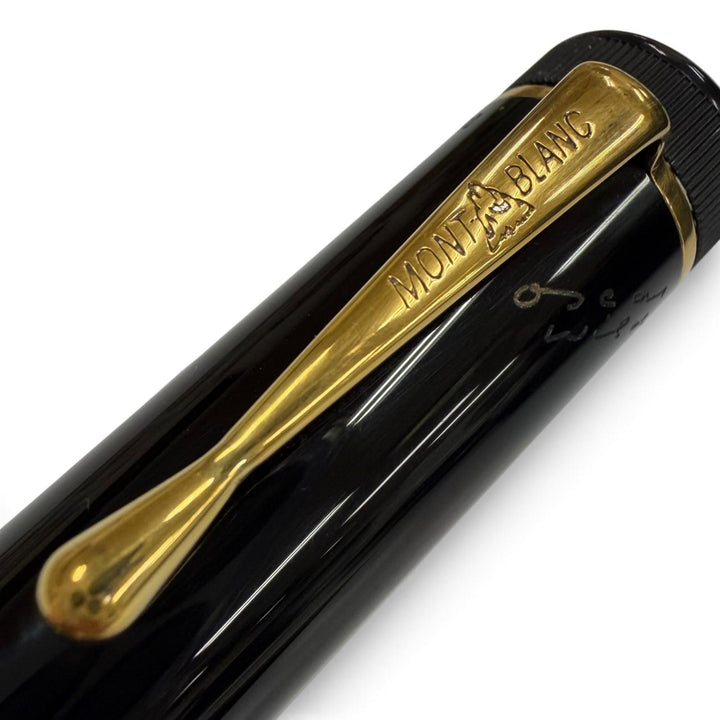 Great MONTBLANC fountain pen Author Series 1994: Oscar Wilde black 18K mens