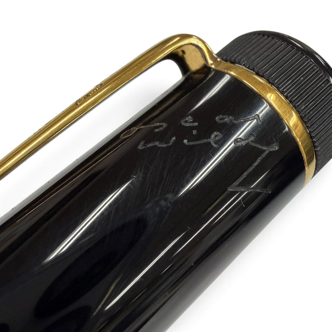 Great MONTBLANC fountain pen Author Series 1994: Oscar Wilde black 18K mens