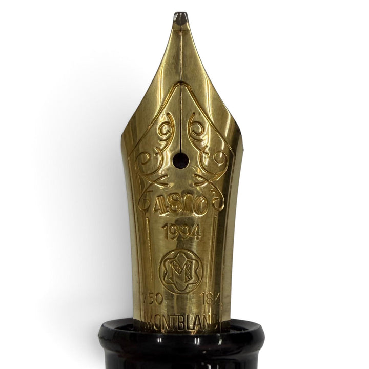 Great MONTBLANC fountain pen Author Series 1994: Oscar Wilde black 18K mens