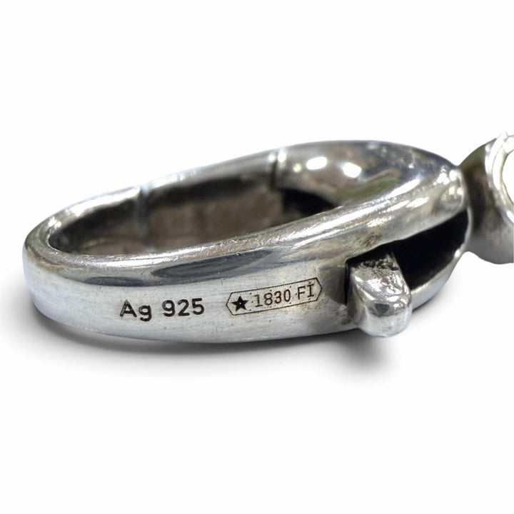 Great GUCCI bracelet Interlocking G Silver AG925 mens 17 627068