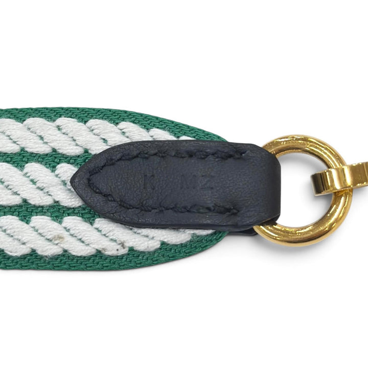 Great HERMES Shoulder strap Bandoulière Sangle Cordage 1"" white canvas Women