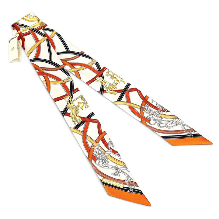 Pristine HERMES scarf HARNAIS LEGENDAIRE (Legendary Harness) Multi silk Women