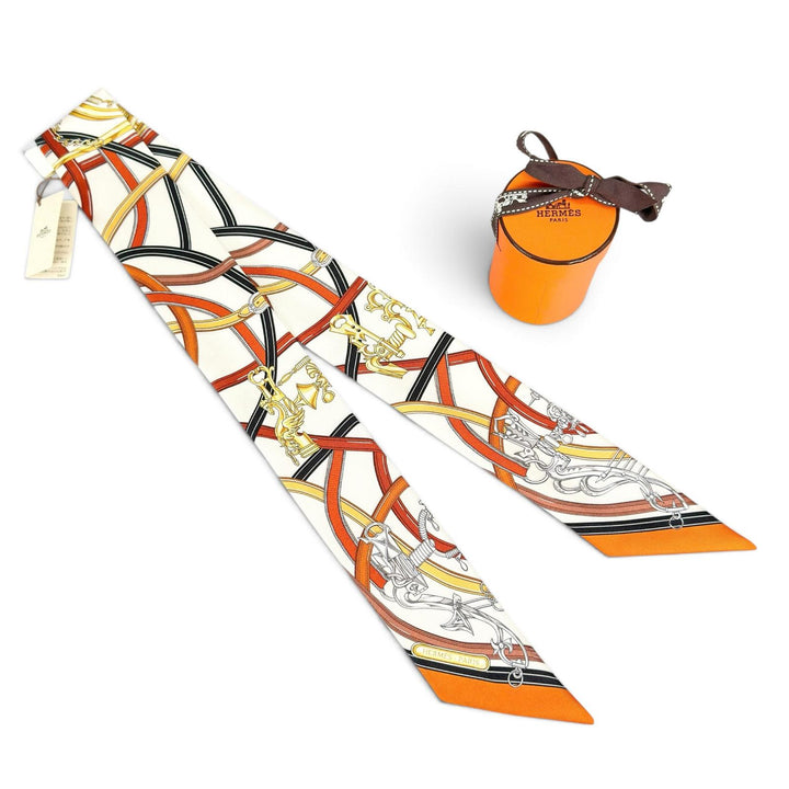 Pristine HERMES scarf HARNAIS LEGENDAIRE (Legendary Harness) Multi silk Women