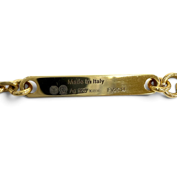 Great LOEWE Necklace Pebble Cube Necklace Logo cube gold AG925 Women J698241X01