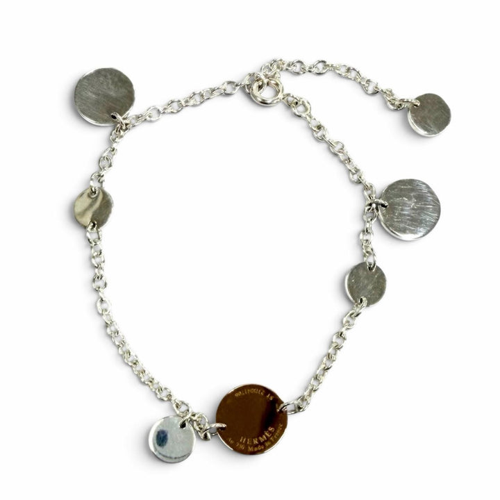 Great HERMES bracelet Bookplate Pink gold 925 Women