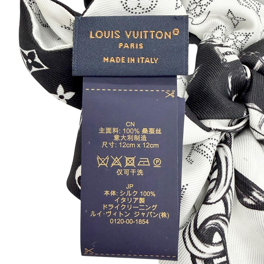 Excellent LOUIS VUITTON LV Bloom Scrunchie Monogram hair accessories S M96662