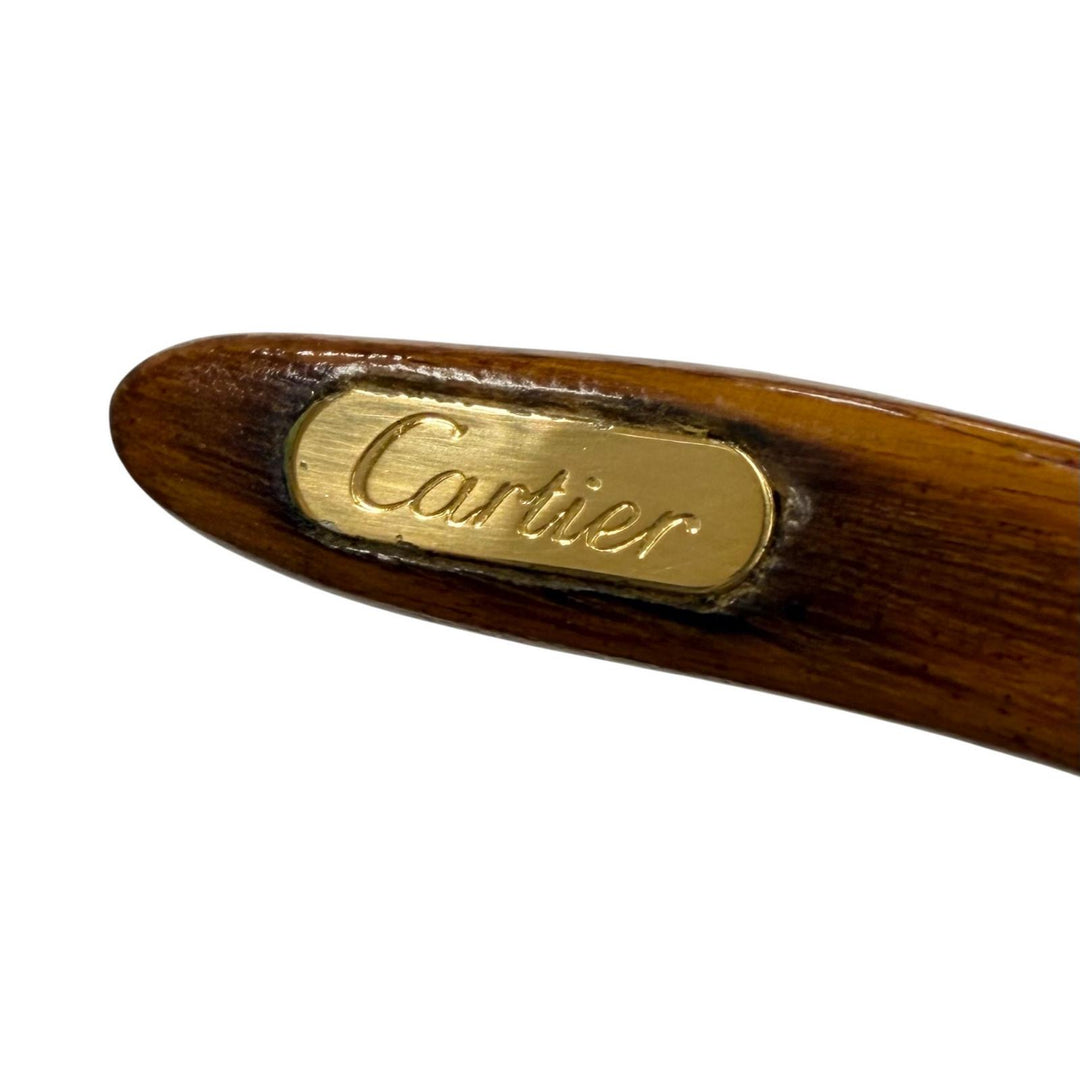Great Cartier sunglasses Trinity Brown Wood mens