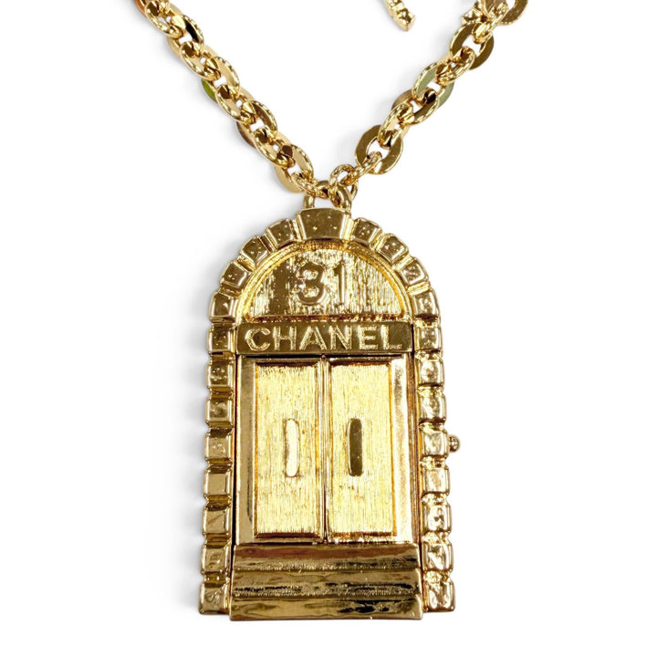 Excellent CHANEL Necklace 31 RUE CAMBON Rocket Pendant COCO Mark Cambon 30.7""