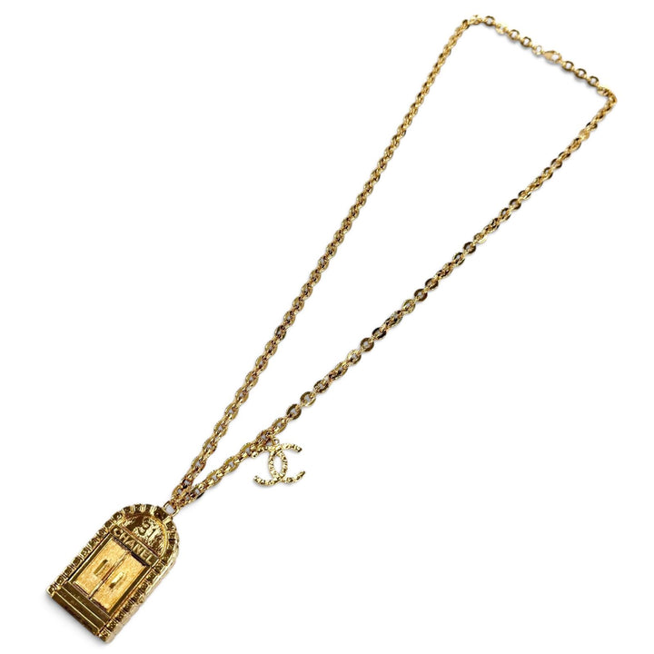 Excellent CHANEL Necklace 31 RUE CAMBON Rocket Pendant COCO Mark Cambon 30.7""