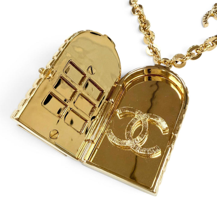 Excellent CHANEL Necklace 31 RUE CAMBON Rocket Pendant COCO Mark Cambon 30.7""