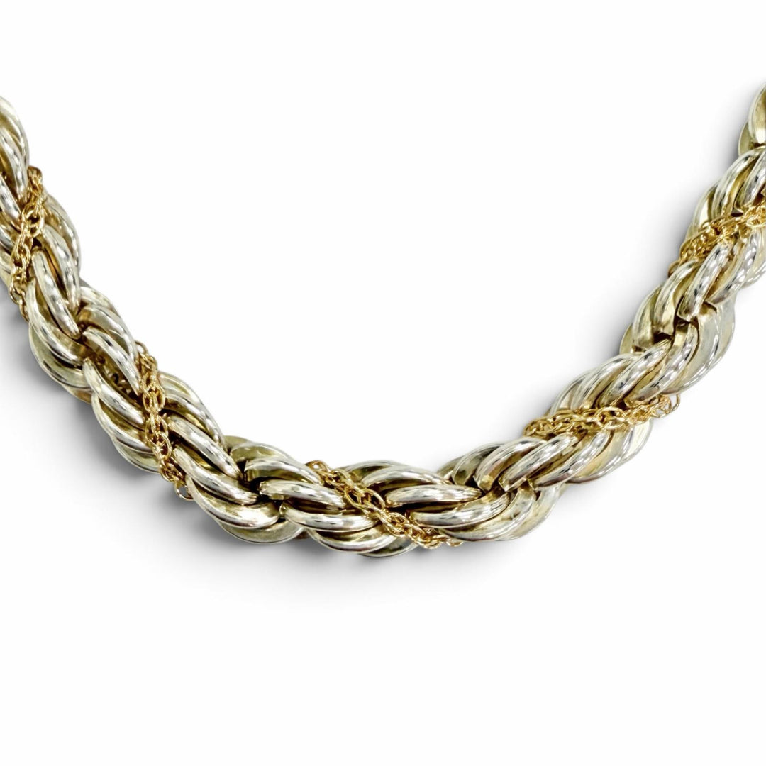 Excellent TIFFANY&Co. Necklace Twist Chain Long Silver 925 Women