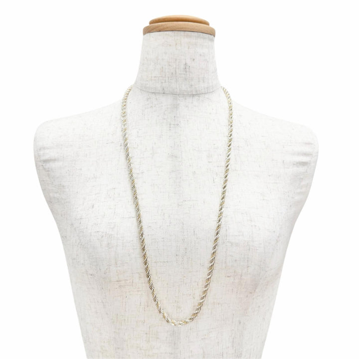 Excellent TIFFANY&Co. Necklace Twist Chain Long Silver 925 Women