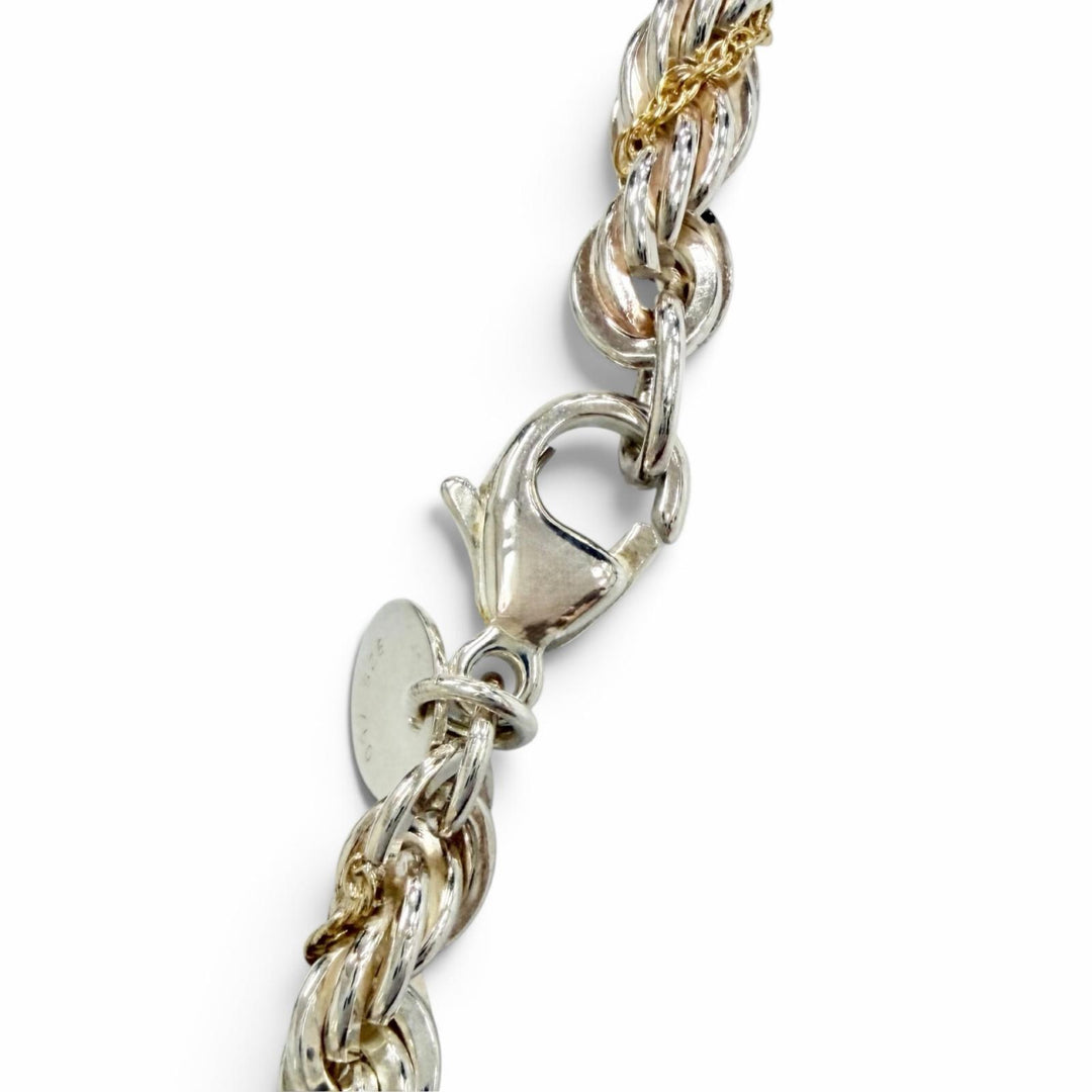 Excellent TIFFANY&Co. Necklace Twist Chain Long Silver 925 Women