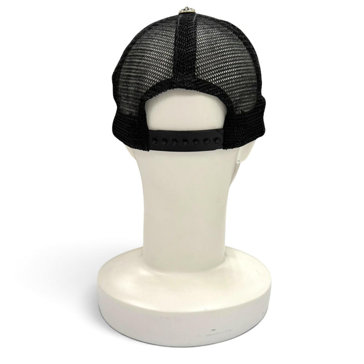 Very Good CHROME HEARTS cap TRUCKER CAP CH Patch Mesh Hat Trucker black mens