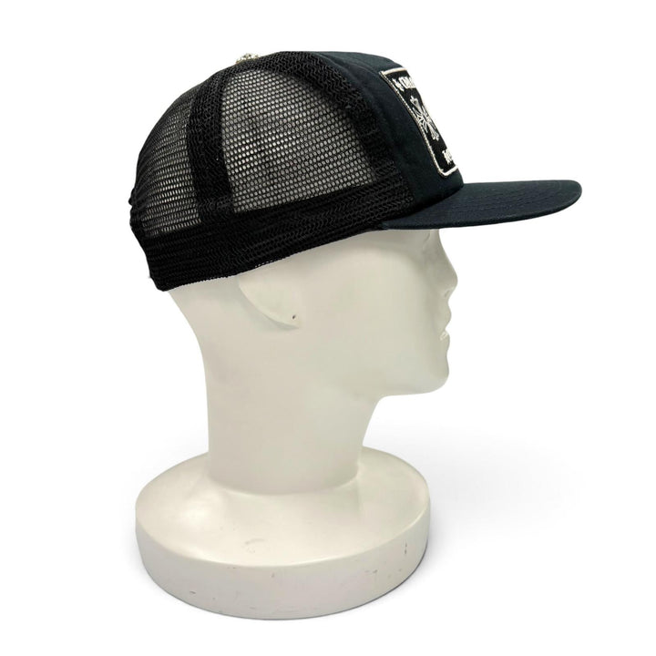 Very Good CHROME HEARTS cap TRUCKER CAP CH Patch Mesh Hat Trucker black mens