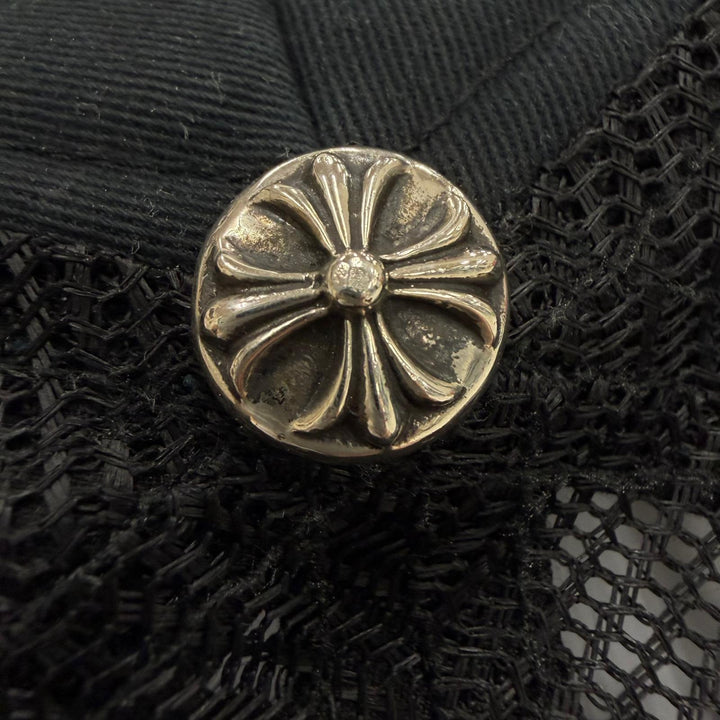 Very Good CHROME HEARTS cap TRUCKER CAP CH Patch Mesh Hat Trucker black mens