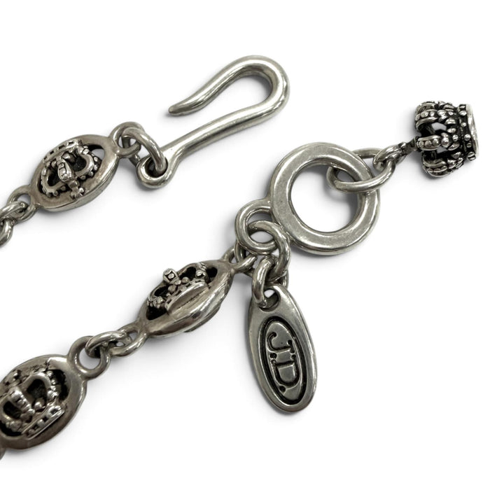 Great Justin Davis Necklace CROSS with CROWN/STONE Silver SV925