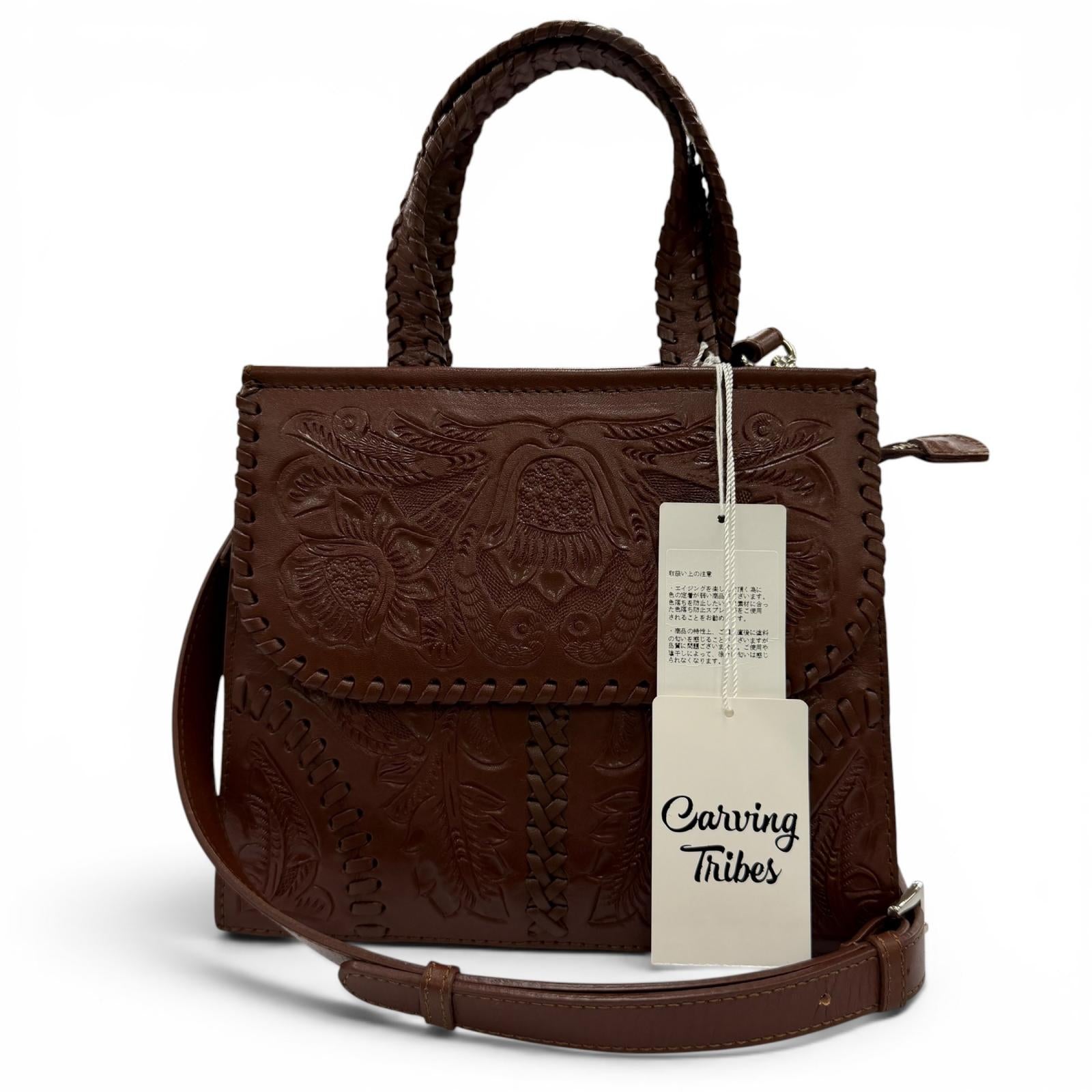 バッグ GRACE CONTINENTAL CarvingTribes Pristine Carving Tribes Handbag GRACE CONTINENTAL Mini satchel