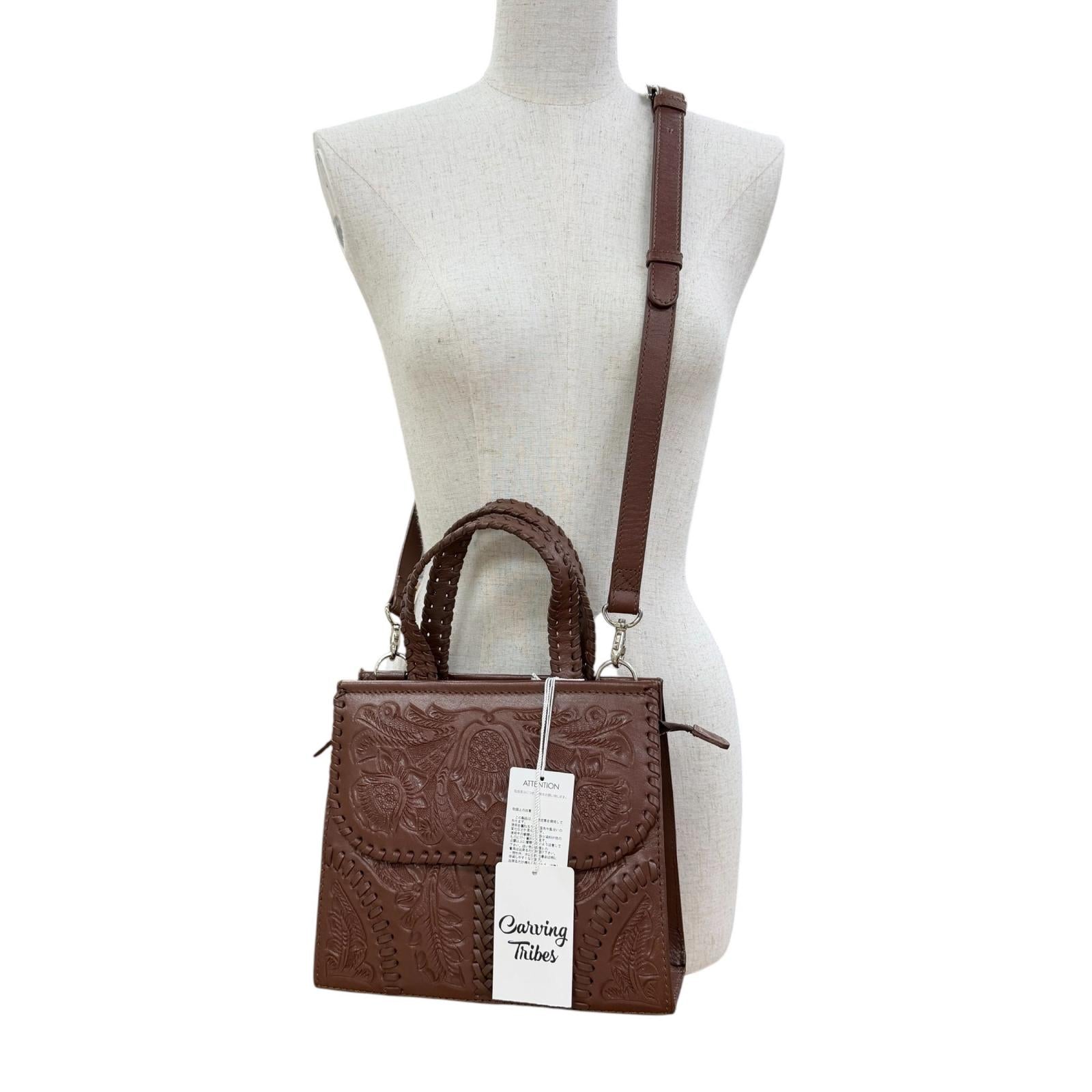 Pristine Carving Tribes Handbag GRACE CONTINENTAL Mini satchel