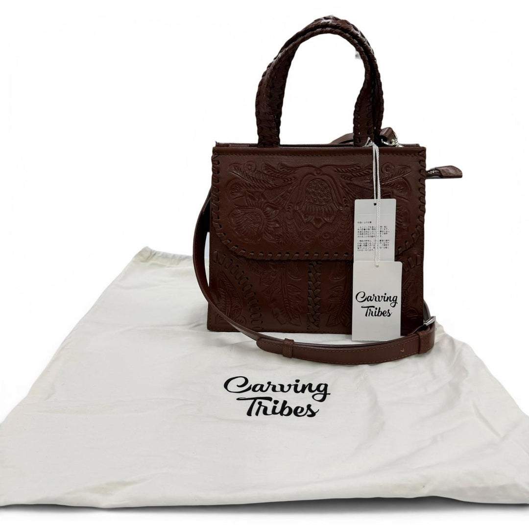 Pristine Carving Tribes Handbag GRACE CONTINENTAL Mini satchel 2WAY Shoulder Bag