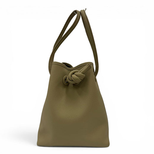 Pristine VASIC Handbag BOND bond Knot Design Leather 2-Way Shoulder Bag beige