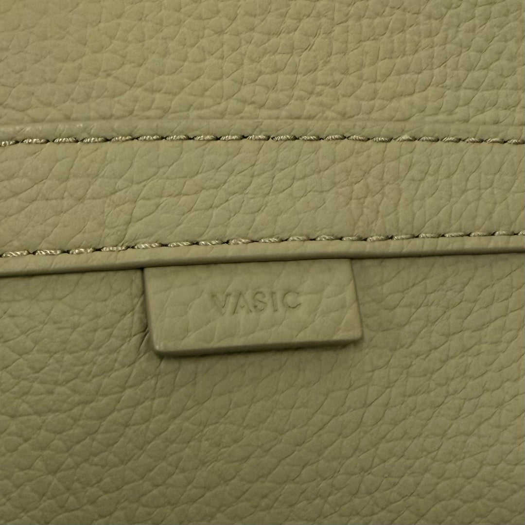 Pristine VASIC Handbag BOND bond Knot Design Leather 2-Way Shoulder Bag beige