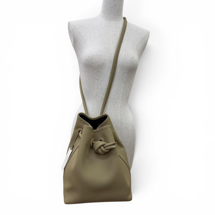 Pristine VASIC Handbag BOND bond Knot Design Leather 2-Way Shoulder Bag beige