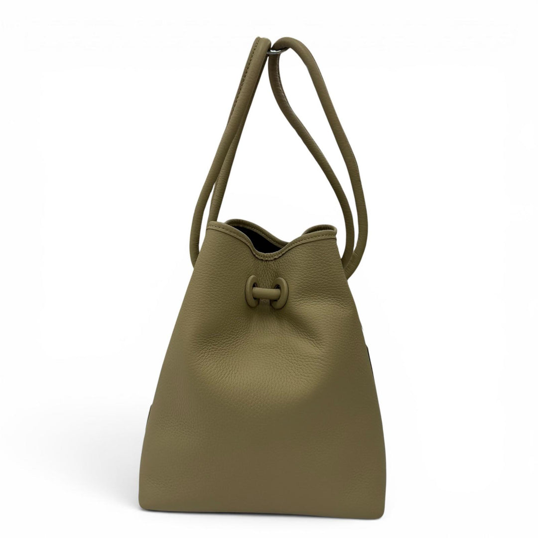 Pristine VASIC Handbag BOND bond Knot Design Leather 2-Way Shoulder Bag beige