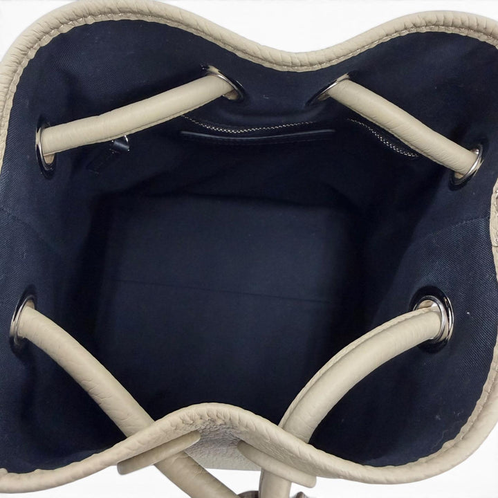 Pristine VASIC Handbag BOND bond Knot Design Leather 2-Way Shoulder Bag beige
