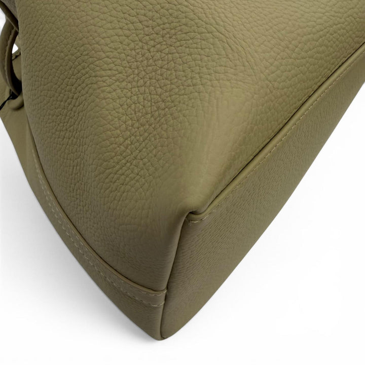 Pristine VASIC Handbag BOND bond Knot Design Leather 2-Way Shoulder Bag beige