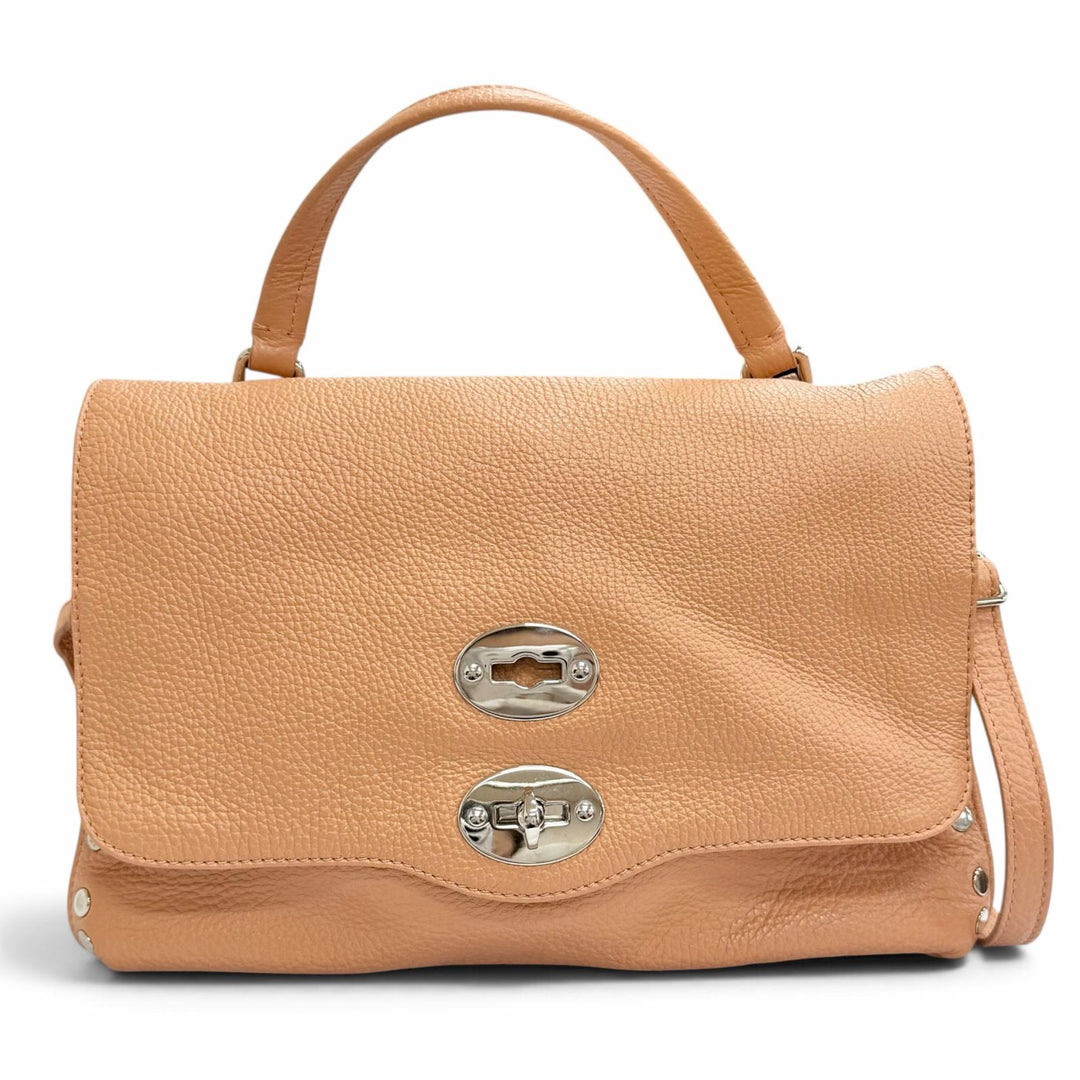 Pristine ZANELLATO POSTINA Leather 2WAY Handbag Shoulder Bag Brown leather Women